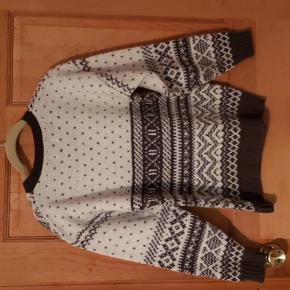 Thackery Vintage Women's Sweater Small Gray White - Picture 2 of 6